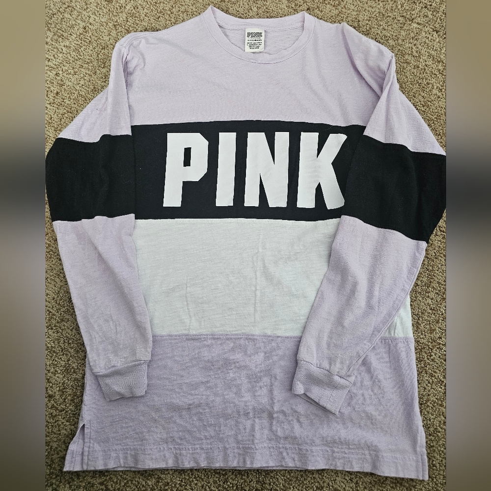 Gently Used PINK tunic length long sleeve tshirt
